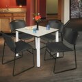 Kee/Zeng Square Tables > Breakroom Tables > Kee Square Table & Chair Sets, 36 W, 36 L, 29 H, Maple TB3636PLBPCM44BK